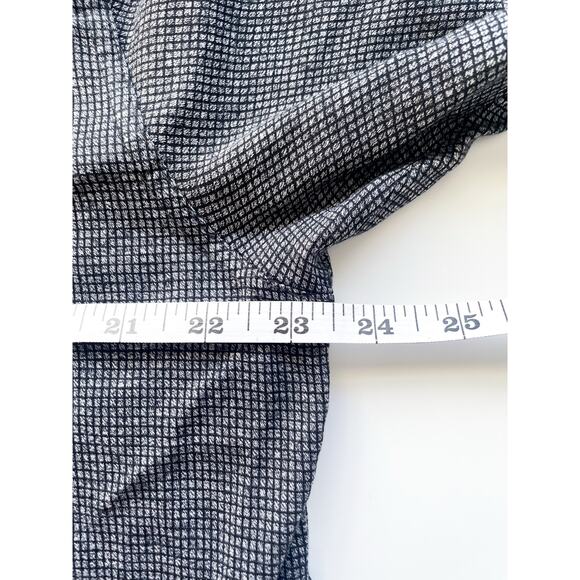 Axis Gray and Black Patterned Long Sleeve Mercerized Cotton Polo Shirt Size XL - Picture 5 of 6